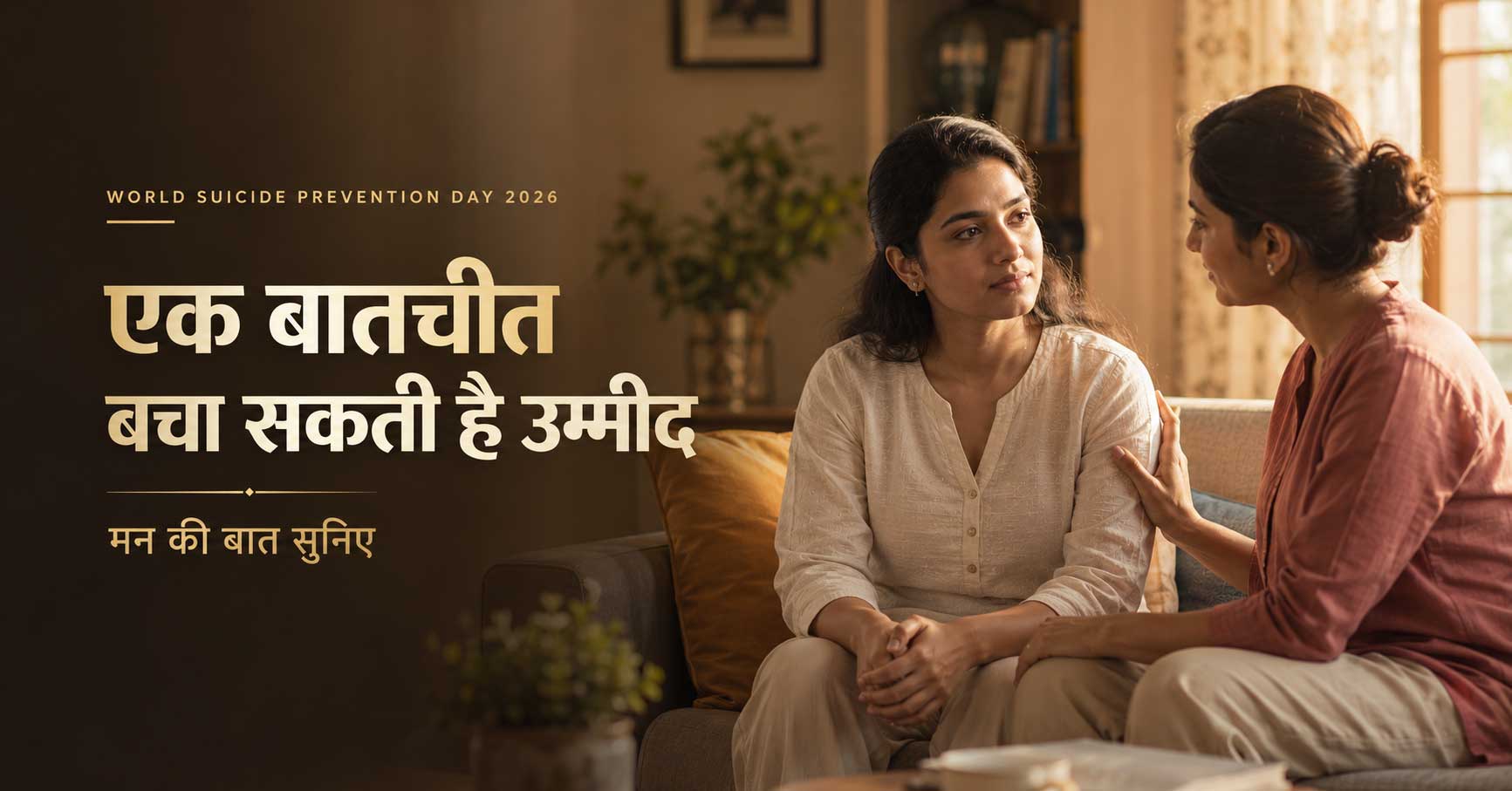 एक बातचीत बचा सकती है उम्मीद - World Suicide Prevention Day 2026