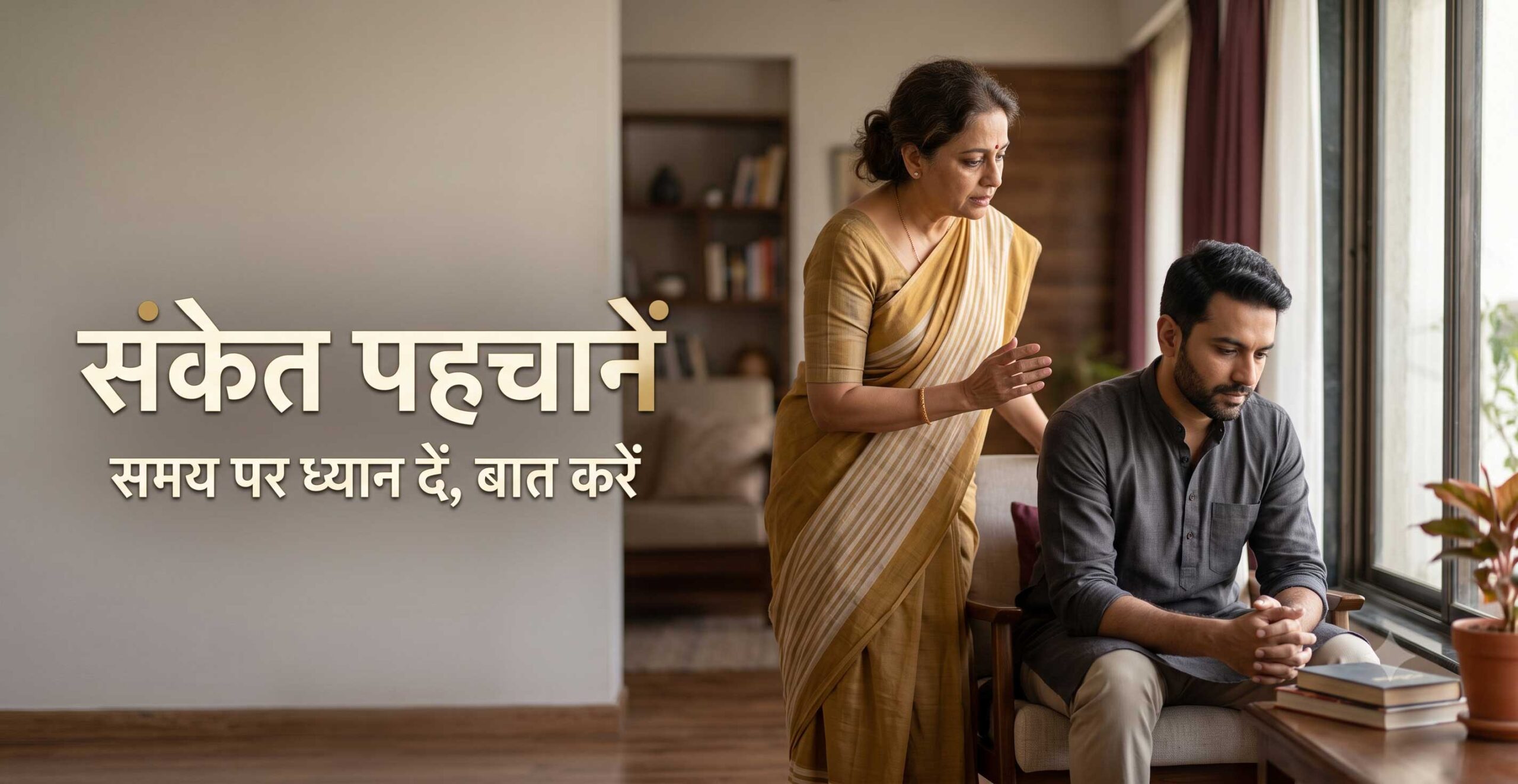 बातचीत शुरू करें और मानसिक तनाव के संकेत पहचानें