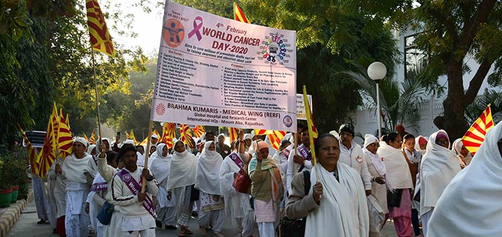 World Cancer Day Awareness Rally at Brahma Kumaris, Shantivan (2)